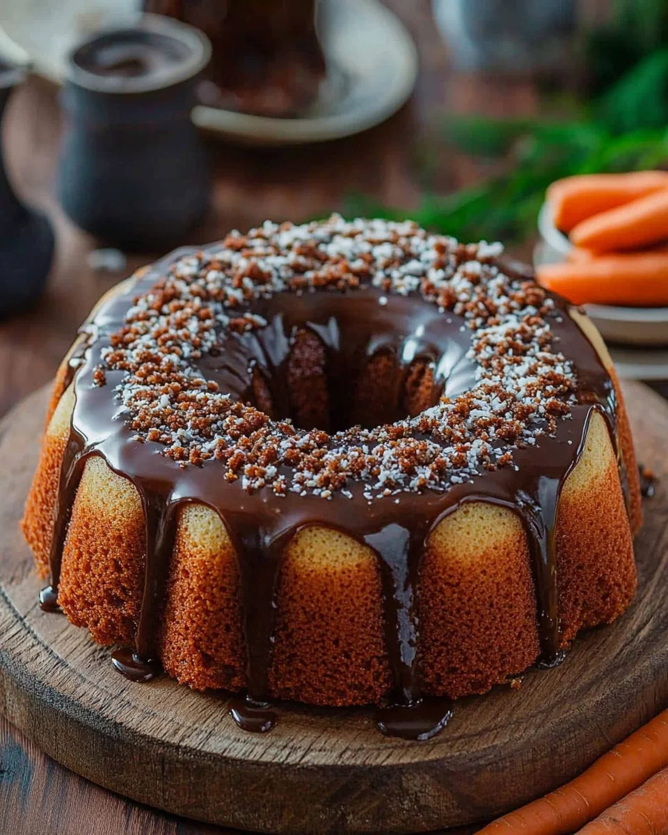 Brazilian Carrot Cake: A Chocolate-Glazed Twist on a Classic