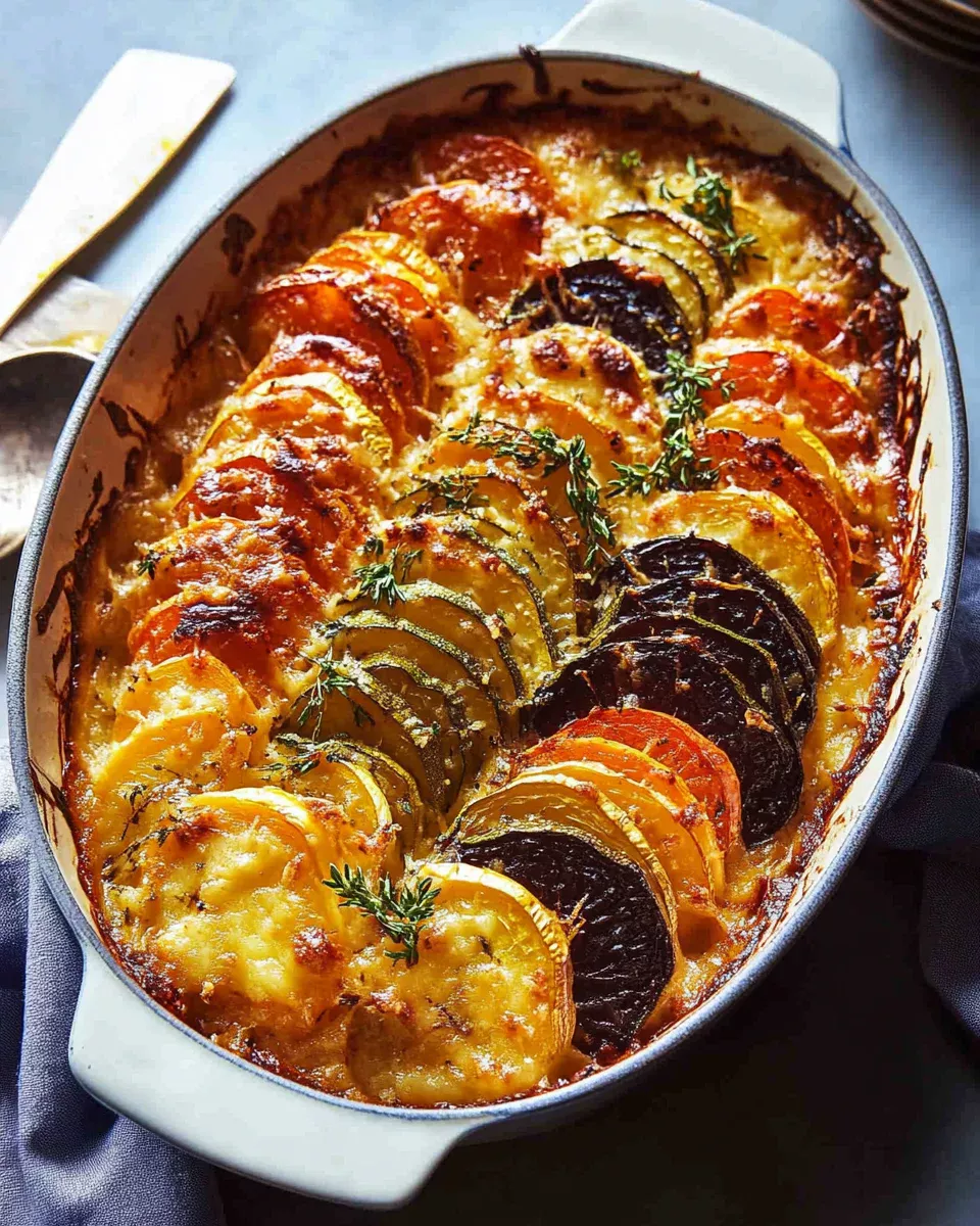 Cheesy Root Vegetable Gratin: A Rich and Elegant Side Dish
