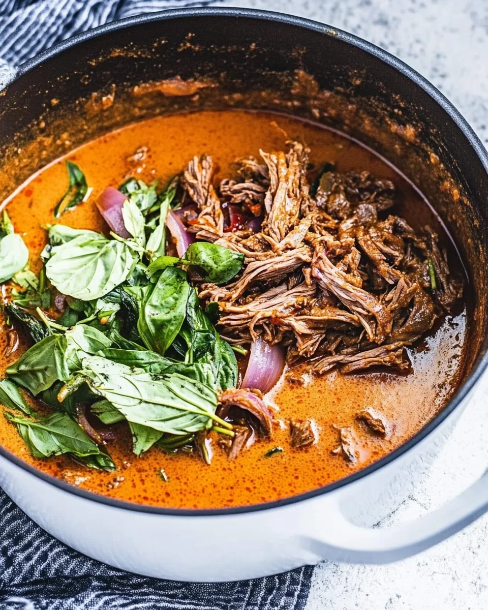 Coconut Red Curry Drip Beef: A Fusion of Comfort and Bold Flavor