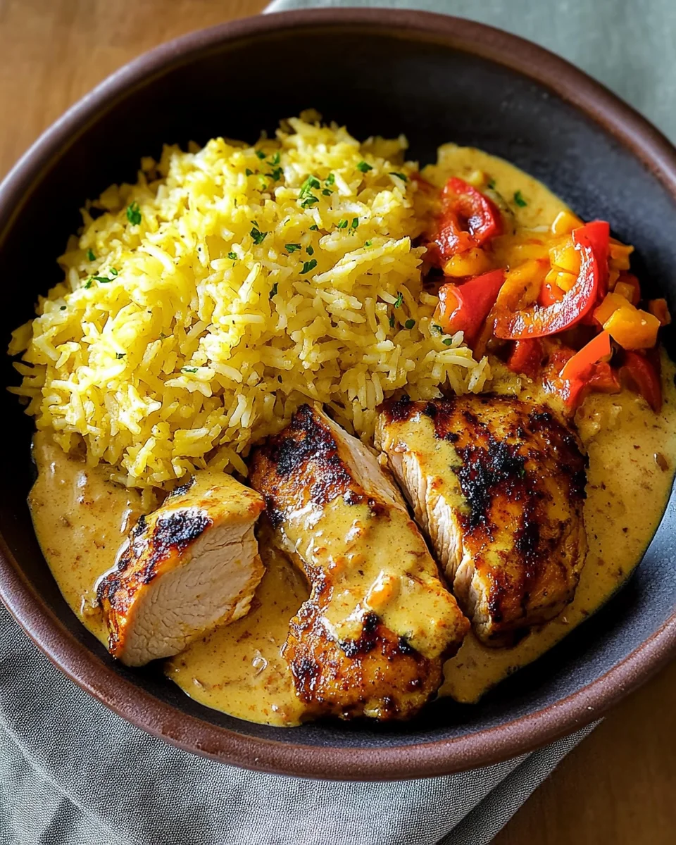 Creamy Peri-Peri Chicken with Savory Rice: A Bold & Comforting Meal