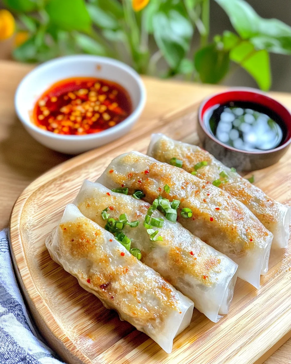 Crispy Rice Paper Dumplings: A Crunchy and Savory Delight