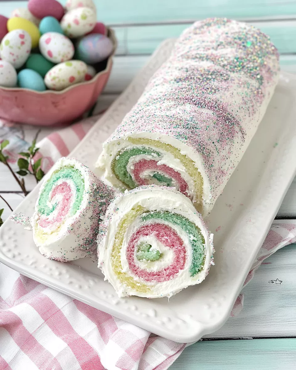 Easter Cake Roll: A Beautifully Swirled Springtime Dessert