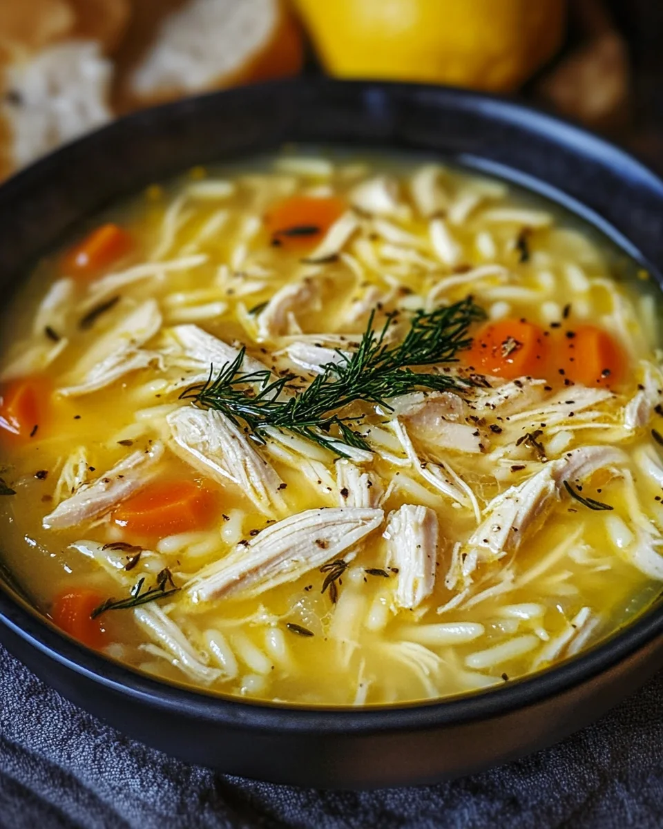 A Heartwarming Journey: Greek Lemon Chicken Soup