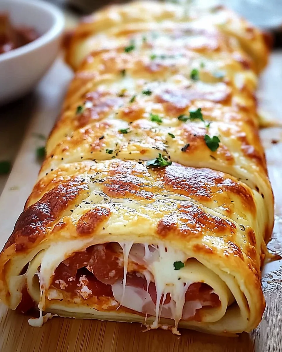 Italian Stromboli: A Golden, Cheesy Roll of Italian Flavor