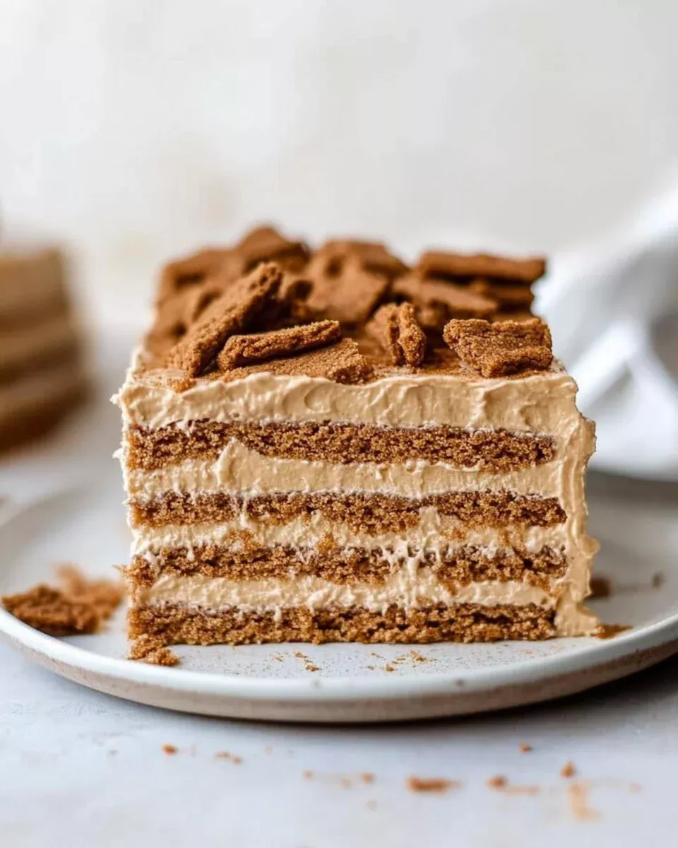 Cookie Butter Icebox Cake: A No-Bake Indulgence