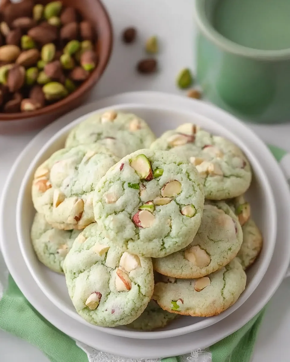 Pistachio Pudding Cookies: A Soft and Chewy Delight
