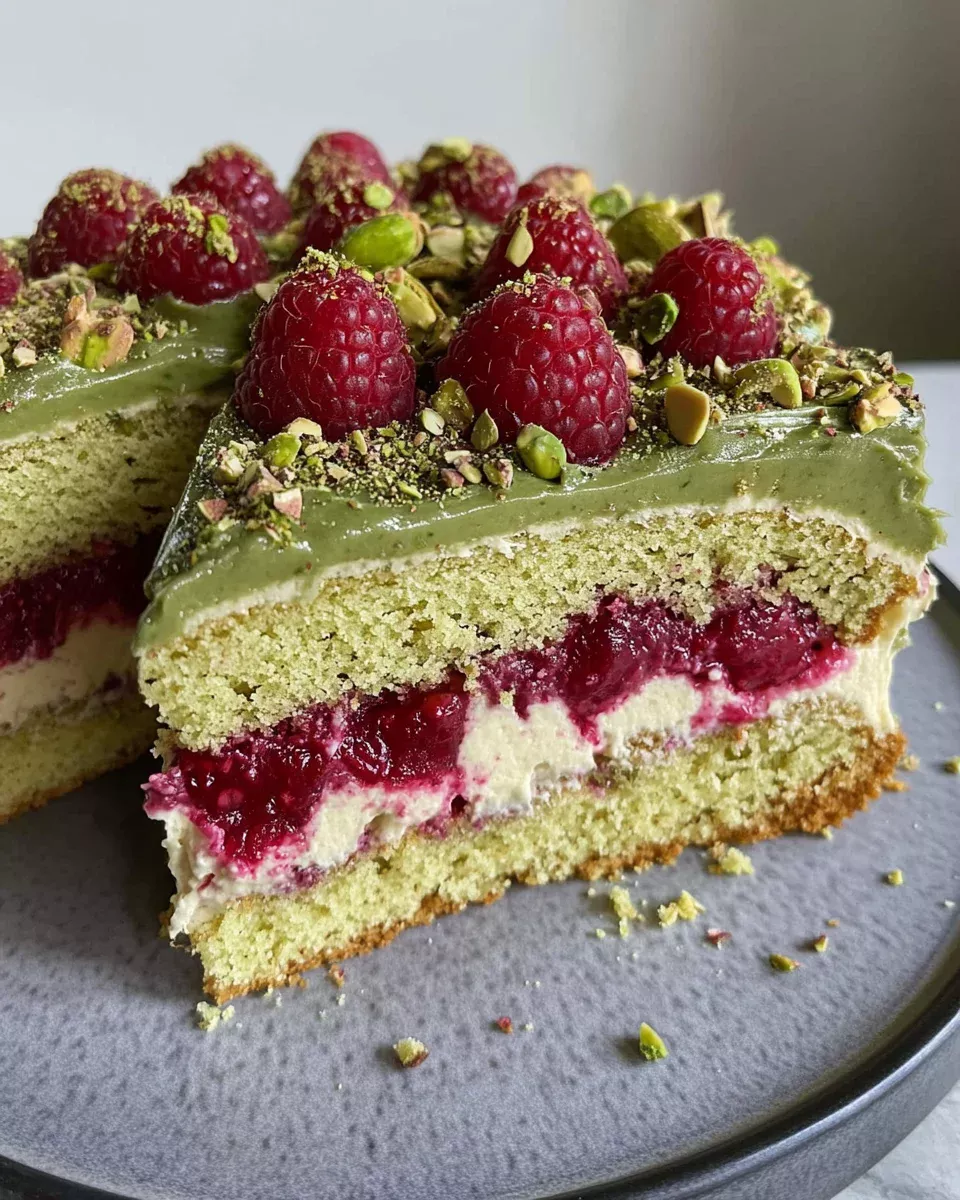 Pistachio Raspberry Cake: A Showstopping Blend of Nutty and Fruity Perfection