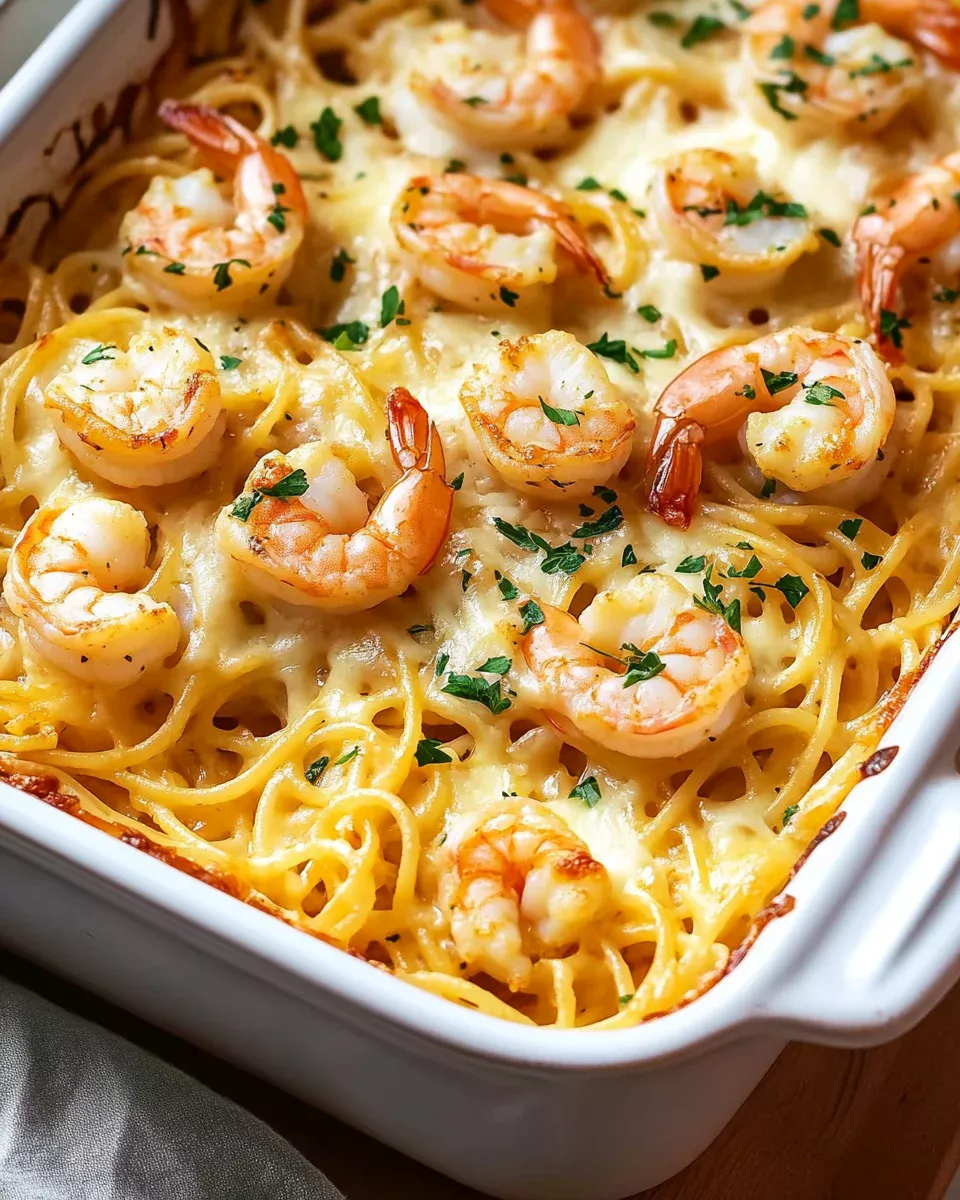 Golden Baked Shrimp Scampi Pasta: A Cheesy, Garlicky Delight