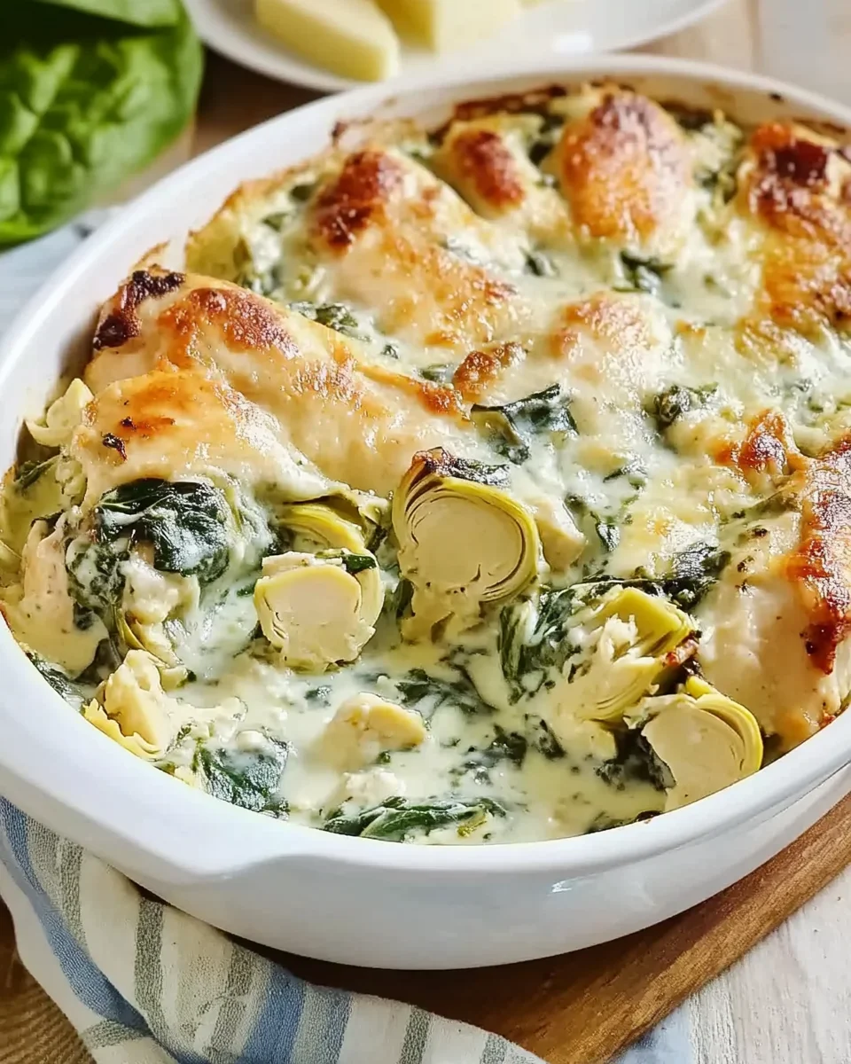Spinach Artichoke Chicken with Cottage Cheese: A High-Protein, Low-Carb Delight