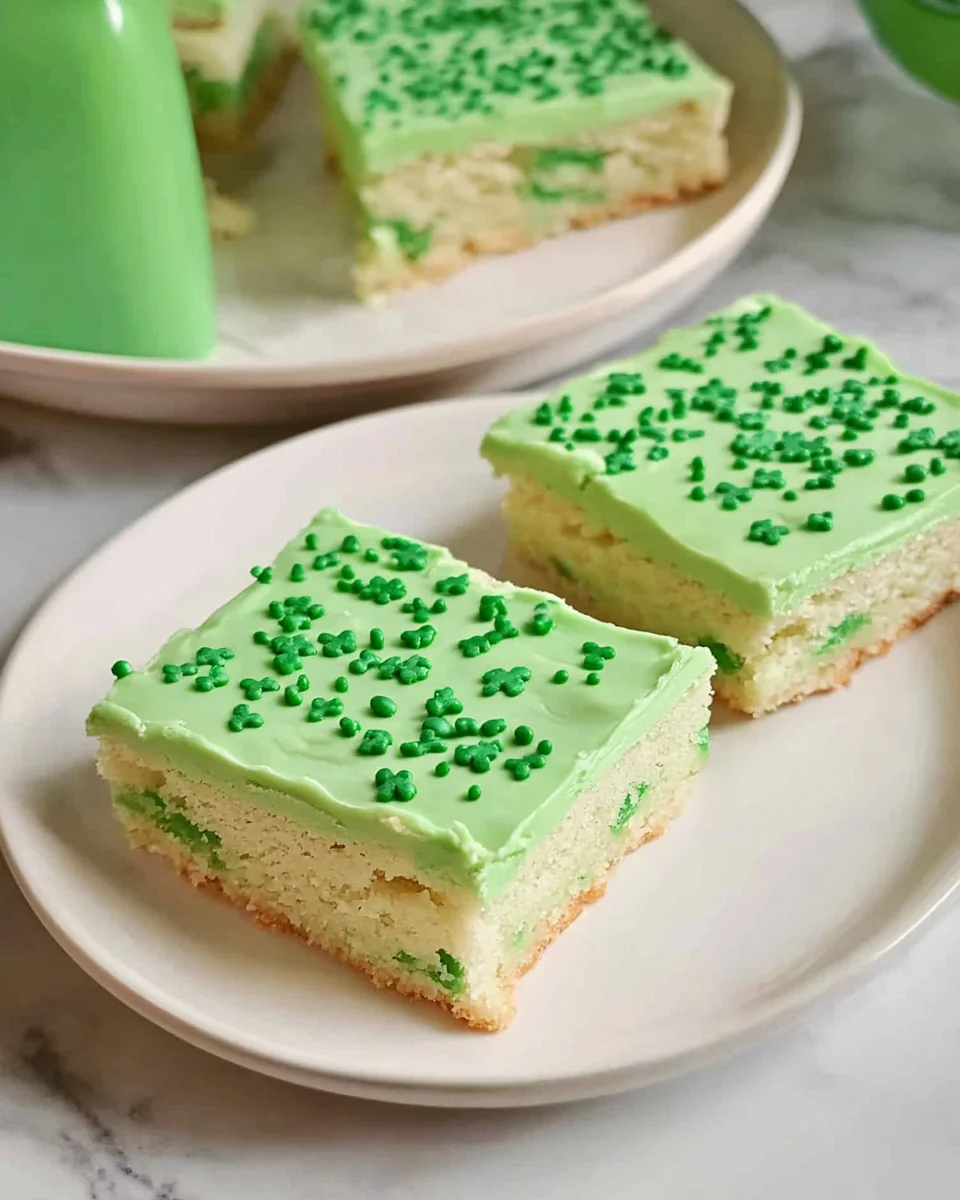 Lucky Shamrock Sugar Cookie Bars: A Festive and Buttery Delight