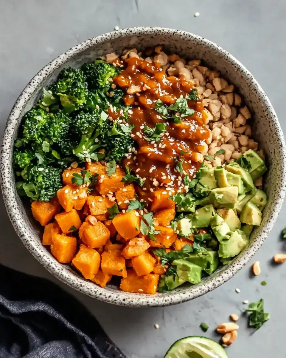 Thai Peanut Sweet Potato Buddha Bowl: A Flavor-Packed, Nutrient-Rich Delight