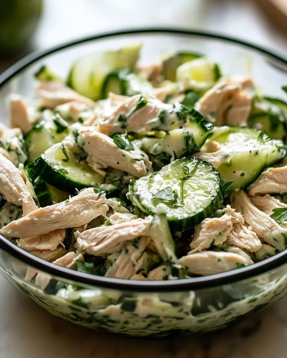 Tzatziki Chicken Salad: A Cool and Creamy Mediterranean Delight