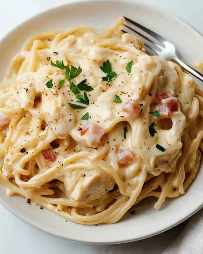Creamy Chicken Spaghetti Recipe is a must-try dish!
