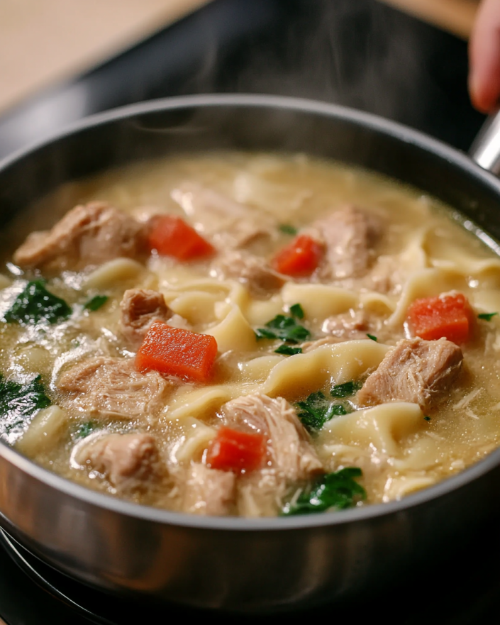 Creamy Chicken Noodle Soup with a Twist: A Cozy Classic Reimagined