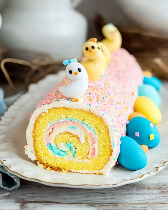 Easter Cake Roll: A Whimsical Springtime Delight