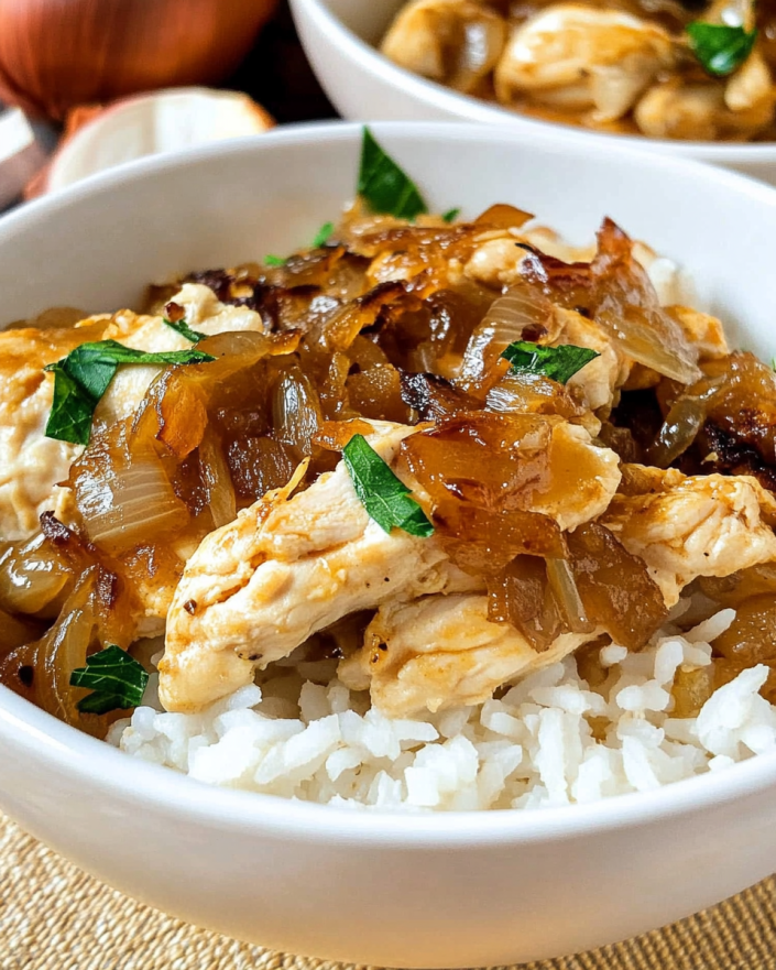 French Onion Chicken Rice Recipe is a must-try dish!