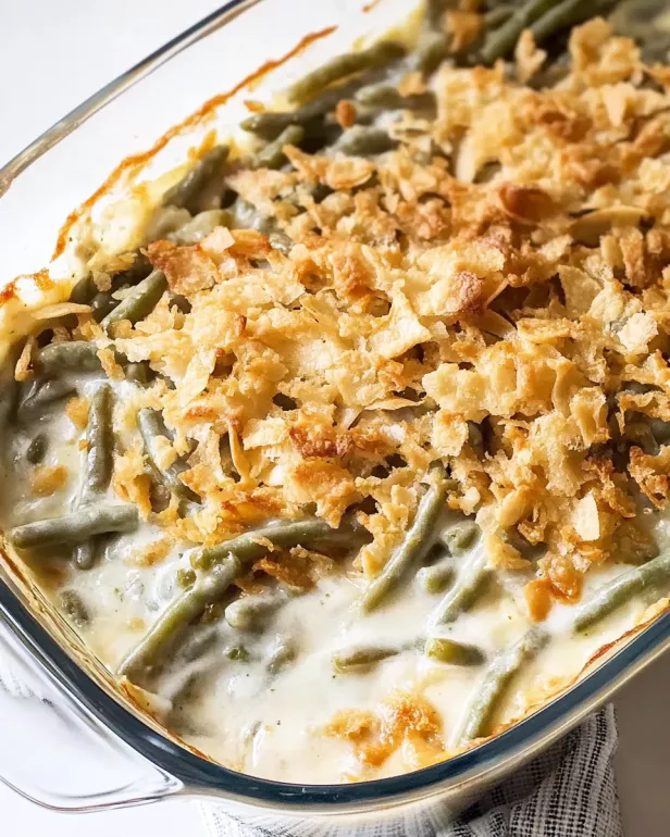 Creamy Green Bean Casserole Recipe is a must-try!