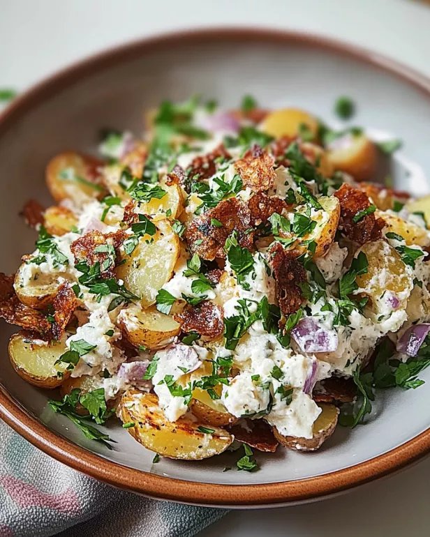 Crispy Smashed Potato Salad is a must-try dish!