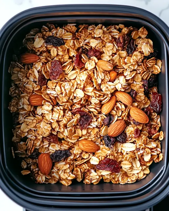 Crunchy Air Fryer Granola Recipe is easy to make!