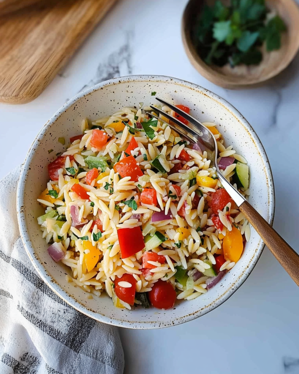 Rainbow Orzo Salad Recipe: A Colorful Delight Awaits!