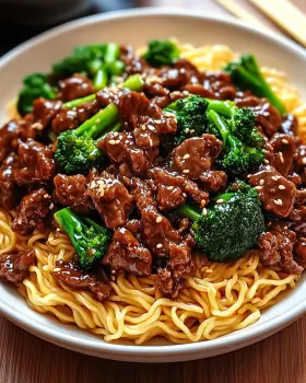 Sticky Beef Noodles Recipe: A Quick Dinner Delight
