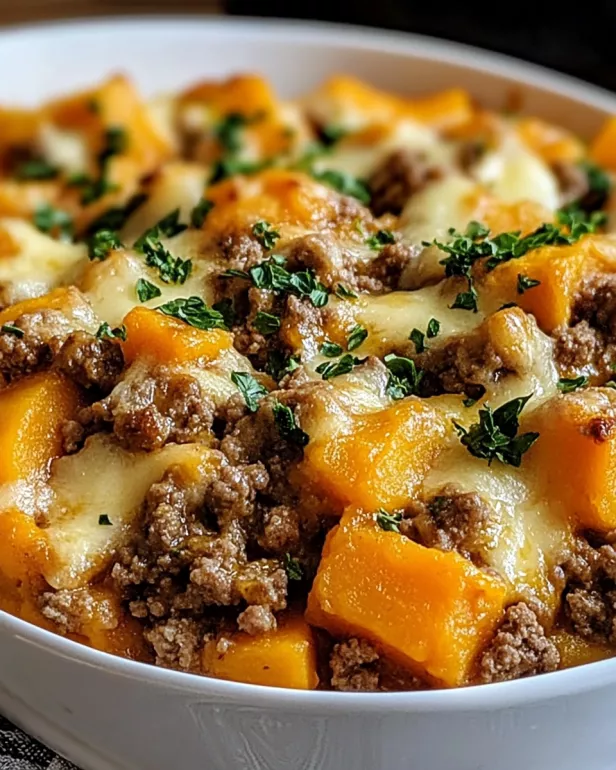 Sweet Potato Ground Turkey Casserole is a family favorite.