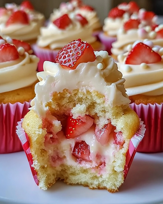 White Chocolate Strawberry Cupcakes Recipe for Delightful Treats