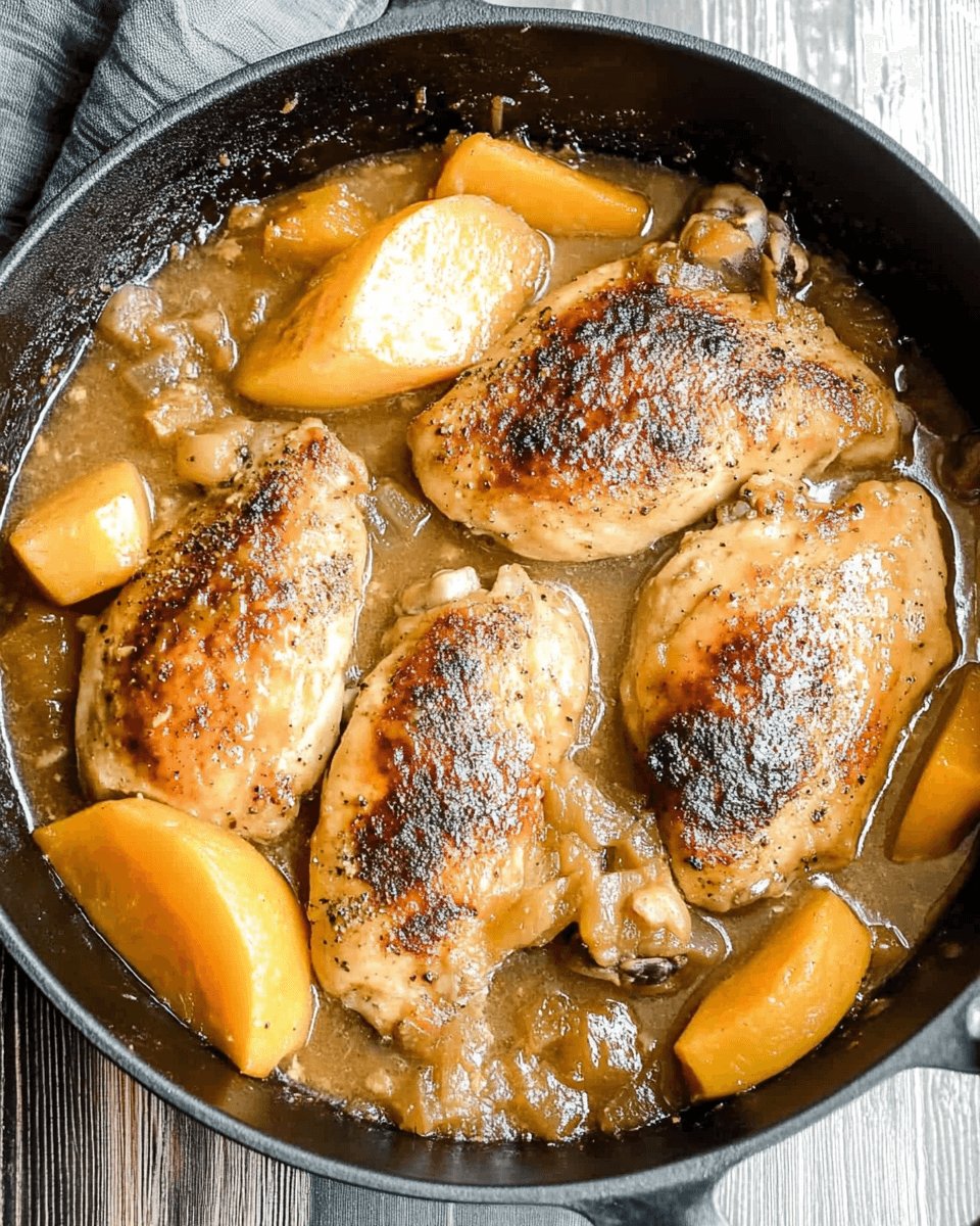 Apple Cider Chicken with Butternut Squash is Delicious!