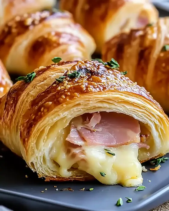 Baked Ham and Cheese Croissants Recipe is a must-try!