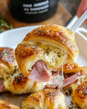 Baked Ham and Cheese Croissants: Easy Recipe to Try!