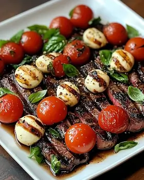 Balsamic Caprese Grilled Flank Steak: A Flavorful Recipe!