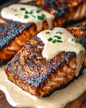 Blackened Salmon with Creamy Dijon Sauce: A Must-Try!