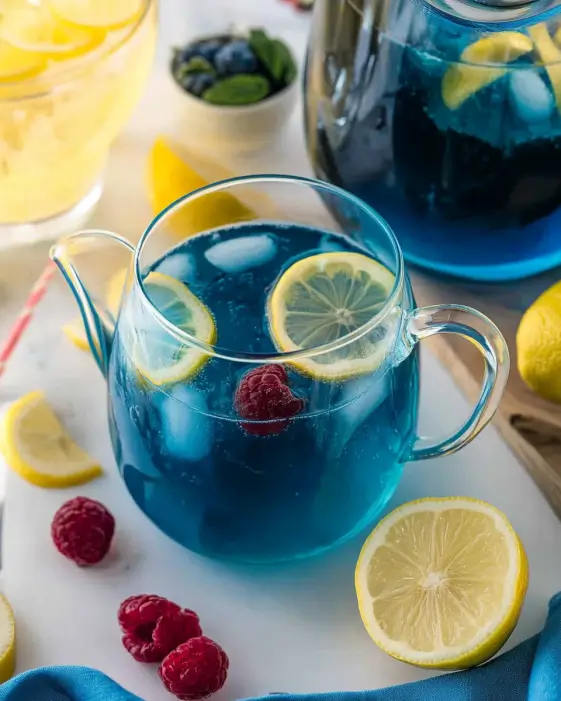 Blue Raspberry Lemonade is a refreshing summer drink.