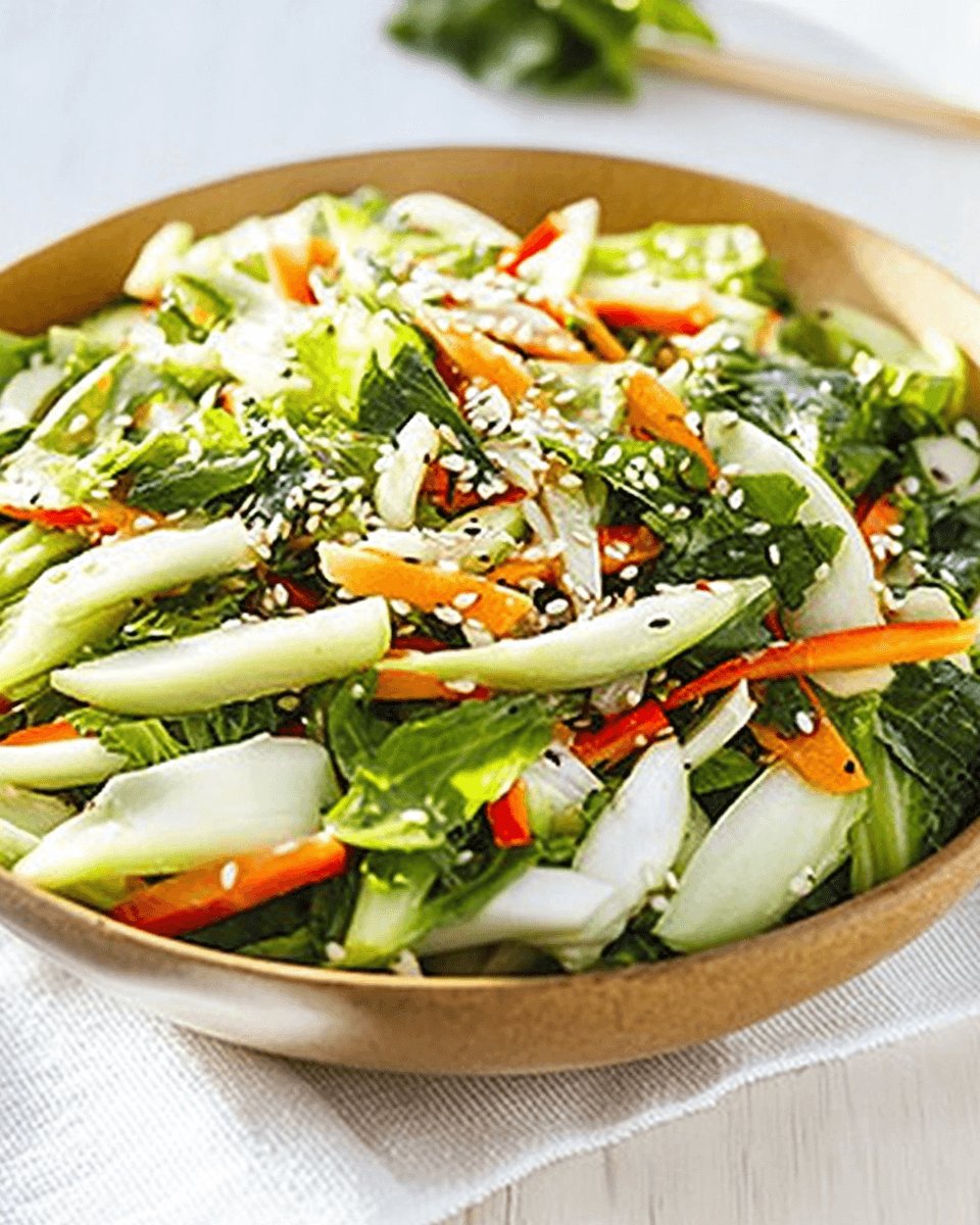 Bok Choy Salad with Sesame Dressing for a Fresh Twist