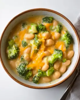 Broccoli Cheddar Creamy Beans elevate your meals delightfully!