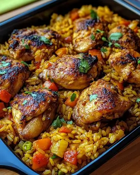 Caribbean Chicken and Rice: Discover Tropical Flavors!