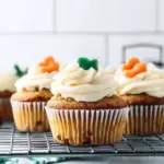 Carrot Cake Cupcakes with Cream Cheese Frosting