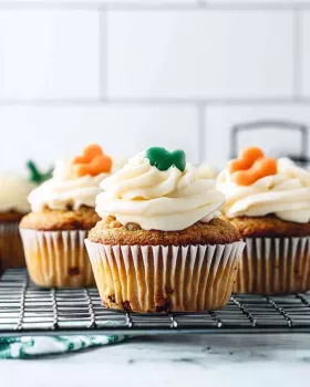 Carrot Cake Cupcakes with Cream Cheese Frosting Magic!