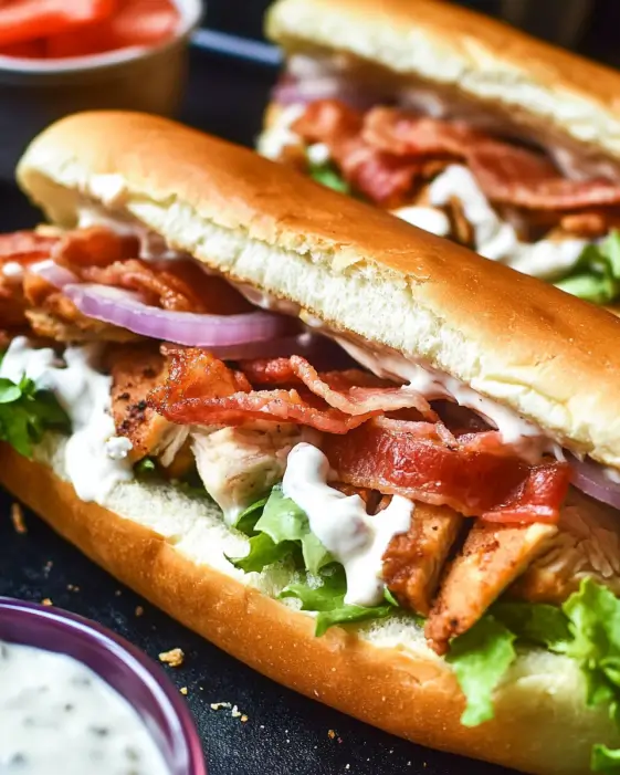 Chicken Bacon Ranch Sub Sandwiches: A Flavorful Delight!