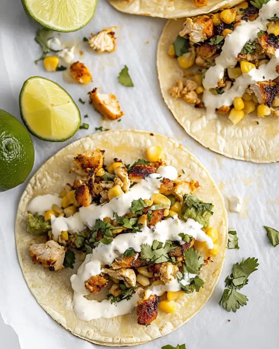Crazy Good Street Corn Chicken Tacos: A Must-Try Recipe!