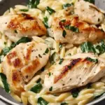 Creamy Boursin Orzo with Chicken
