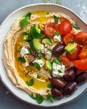 Creamy Greek Style Loaded Hummus: Unleash Flavor Today!