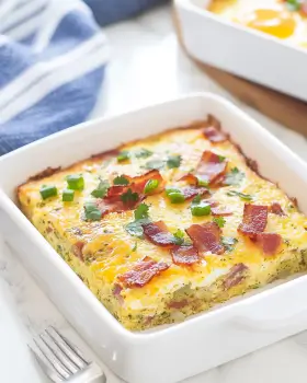 Easy Green Chili Egg Bake (with Bacon!) to Delight You