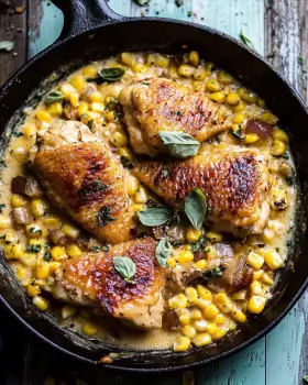 Garlic Butter Creamed Corn Chicken: A Dish You'll Love!