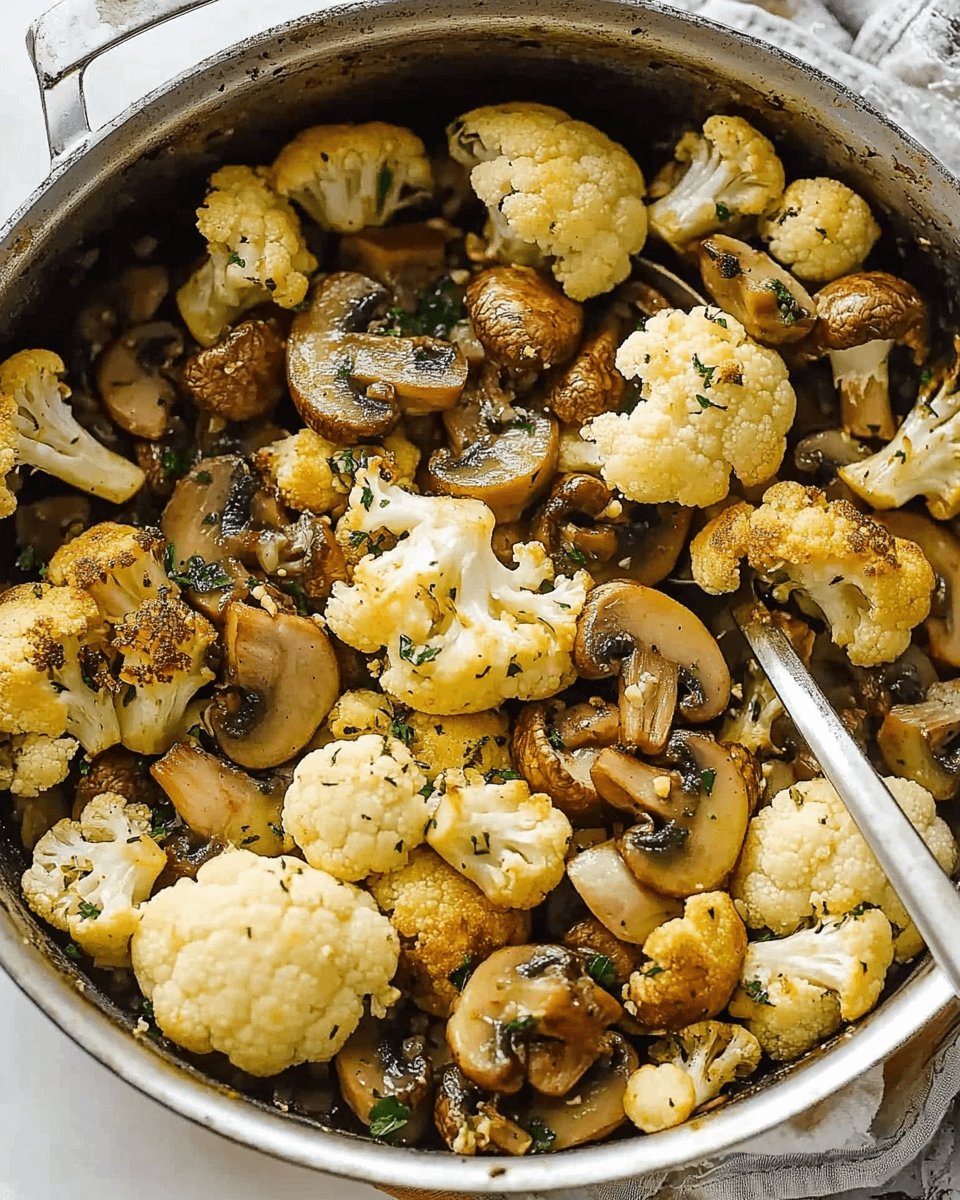 Garlic Mushrooms Cauliflower Skillet: A Quick Delight!