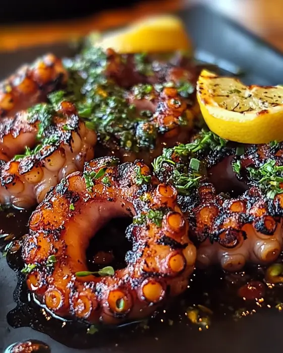 Grilled Octopus with Lemon and Herbs: A Flavorful Delight!