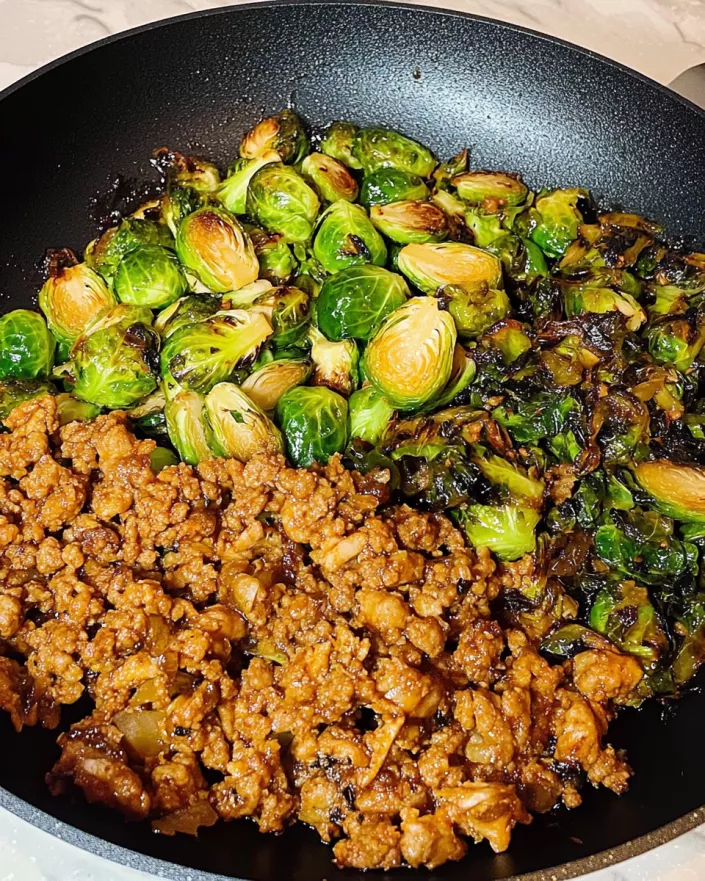 Honey Balsamic Chicken with Brussels Sprouts Awaits You!