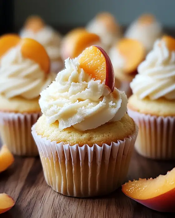 Honey Peach Cream Cheese Cupcakes Recipe is delightful!