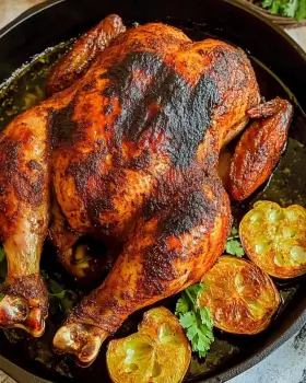 Peruvian Style Roast Chicken with Aji Verde delights!