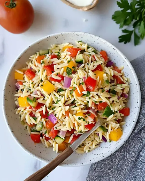 Rainbow Orzo Salad: Discover This Colorful Recipe!